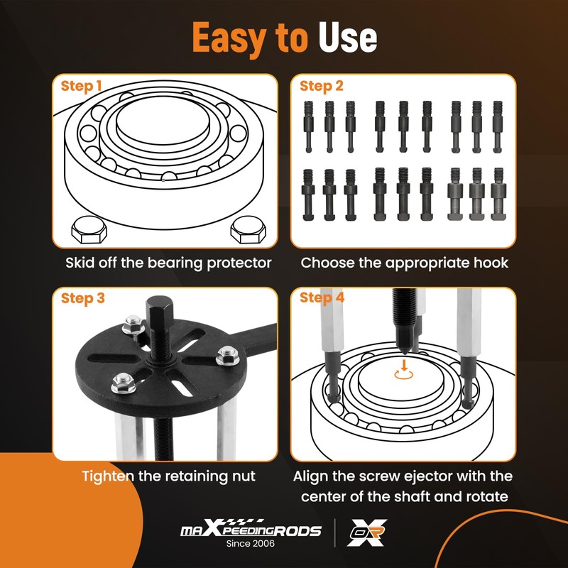 maXpeedingrods 21 in1 Bearing Puller Kit, Bearing Removal Tool, Bearing