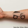 Azeeda 'Bagger-LKW' Temporäres Tattoo - Hautfreundlicher & Ungiftiger Abziehbild ·