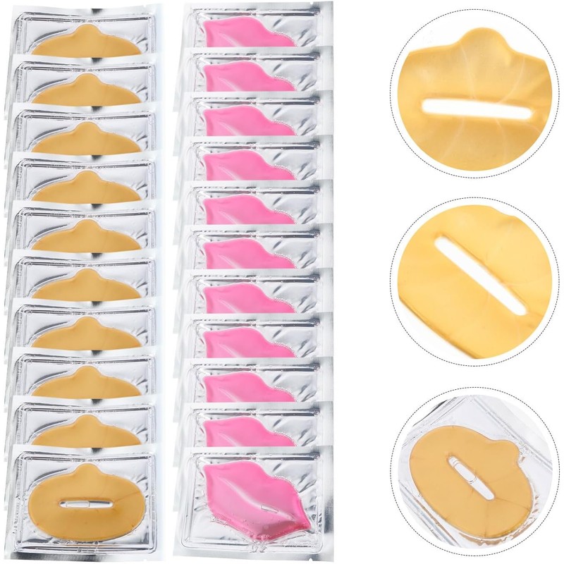 Mascarilla Labial de Colágeno 20 Piezas, para Labios, Varios Estilos