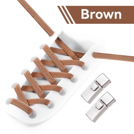 Aujzoo No Tie Shoe Laces for Trainers | Premium Elastic Weave & Quick Lock Buckle | Flat Shoe Laces For Adults & Kids | Elastic Shoelaces No Tie