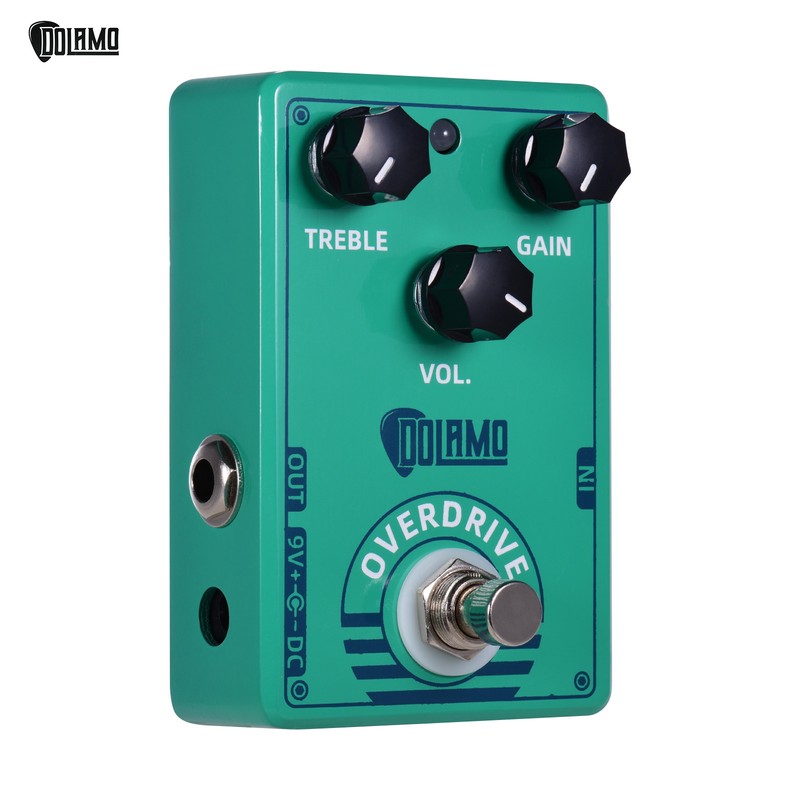 Dolamo D-12 Overdrive Guitar Effect Pedal with Treble Gain Volume