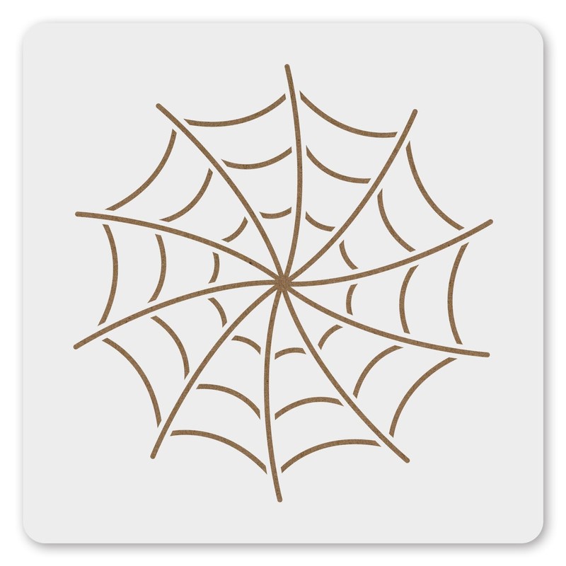 MAGJUCHE Spider Web Stencil 6 Inches, Reusable Stencil for Painting