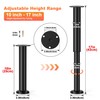 Wlrrcwdttc 4 Pcs Adjustable Bed Center Support Legs 10-17 inch