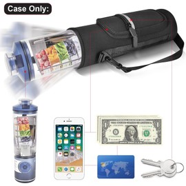 Personal Blender Bag for Ninja Blast Max BC251/ BC151, Portable Cordless Blender Carrying Case with Reflective Strip, Shoulder Strap, Handle and Accessories Pocket (Cover Only)