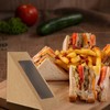 Yardwe 50pcs Triangle Sandwich Boxes with Window Kraft Paper Sandwich