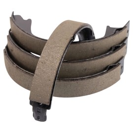 TRQ Rear Parking Brake Shoe Set Compatible with 2011-2019 Dodge Durango Jeep Grand Cherokee