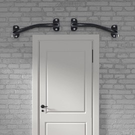 Dakzhou Wall Mounted Pull Up Bar Carbon Seel 800LB Adjustable Width Upper Body Fitness Bar Door Multi-Grip Portable Indoor Pull Up Bar For Doorway Home Gym Fitness Instructor