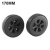 BBQ Grill Wheel, BBQ Wheels Oven Wheels, Black, 17.8 cm