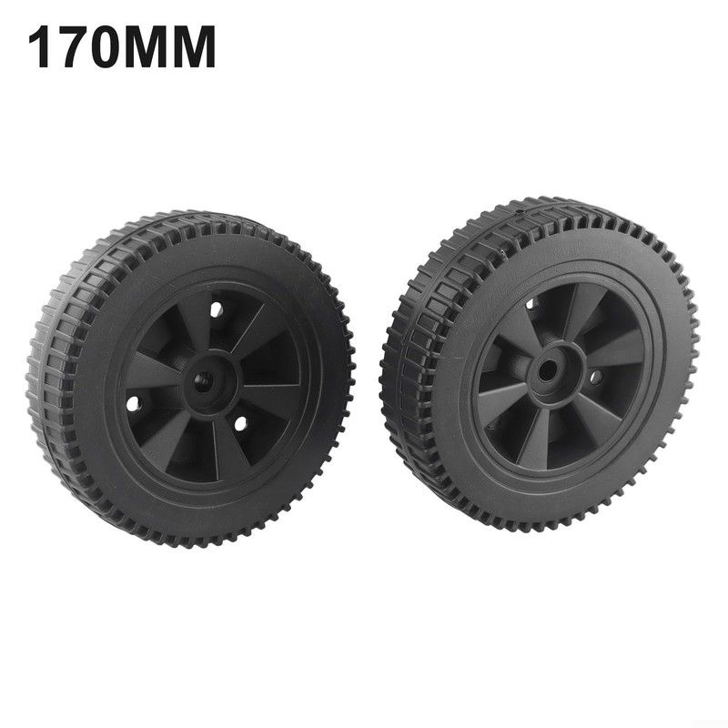 BBQ Grill Wheel, BBQ Wheels Oven Wheels, Black, 17.8 cm