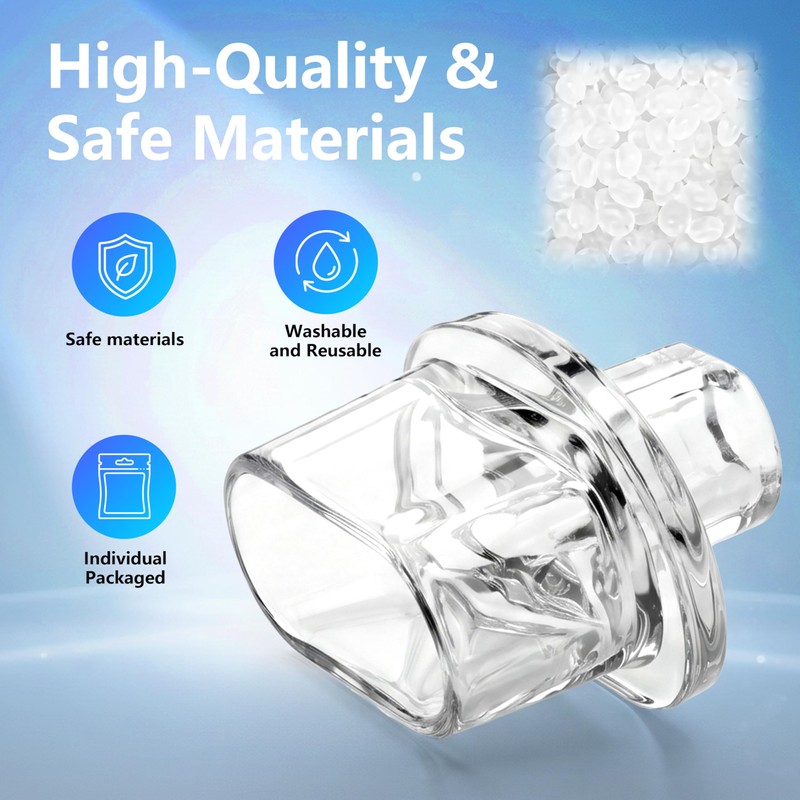 100 Pcs Individually Packaged Breathalyzer Mouthpieces for C6 C8