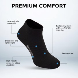 Wrightsock Ultra Thin Lo Quarter Running Socks for Men and Women - Cushioned, Eco-Friendly and Anti Blister Socks with our Contoured Foot Design - American Made with Moisture Regulation
