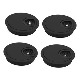 DOITOOL 4pcs Box Cable Hole Cover Cable Management Organizer Organiser Hider Large Cord Desk Cable Hole Grommet Hole Cover Desks Wire Hole Zinc Alloy