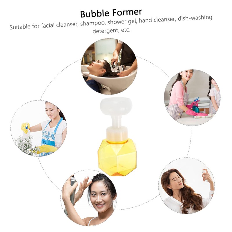 Operitacx Bubble Maker Facial Bubbler Manual Foaming Bottle for Deep