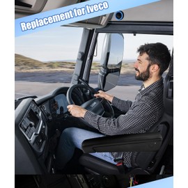 TRTYEF Car Seat Armrest Replacement for Iveco, 0-120° Adjustable Shock-Absorbing Right Side,Fits Trucks/RVs/Motorhomes, Easy Installation with Mounting Kit