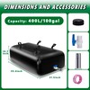 MXQMKL 400 L/100 gal Water Bladder Storage Containers, Foldable Portable