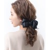 VINGTAINE H7457-BK- Volume, Ribbon, Barrette, Large Hair Clip, Mature Gift,