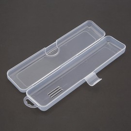 OriGlam Transparent Tableware Storage Case, Portable Flatware Utensil Box, Clear Cutlery Organziers Container for Travel Camping Picnic (7.8 x 1.8 x 1.1 inch)