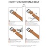 UMTI® Men's Leather Belt Made of Buffalo Leather for Men