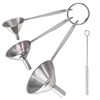 Taicols Stainless Steel Kitchen Funnel Set, 3 Pcs Mini Metal
