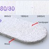 Nail Files, Professional Washable Nail Files 4Pcs 80/80 Grit and