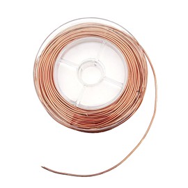 JZK 10m 1mm Thickness Enamelled Copper Wire Spool, Insulated Brass Wire for Electromagnet, Motor Winding, Magents, Coil winding and Transforms.