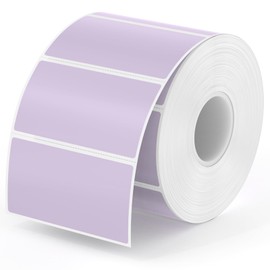 MUNBYN 2.25"x1.25" Purple Thermal Sticker Labels for Thermal Label Printer, Self-Adhesive Address Shipping Direct Thermal Labels, Multi-Purpose Roll Sticker Labels -1000 Labels/1 Roll