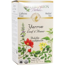 Celebration Herbals Celebration Herbals Yarrow Flowers Tea Organic Loose Pack, 40g