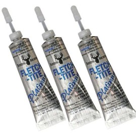 Bohning 3 Pack Fletch Tite Platinum Adhesive 3/4oz Tube Glue