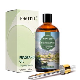 PHATOIL Charming Oasis Fragrance Oils for Diffuser, 3.38FL.OZ Diffuser Oils for Home, Perfect for Aromatherapy, Humidifiers, Yoga, DIY Candle and Soap Making - 100ml