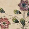 Touch of Class Aldelaid Pastel Floral Vase Metal Wall Sculpture