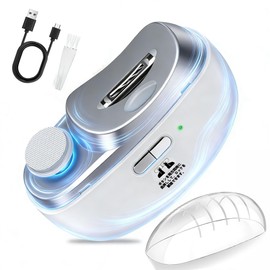 (2026, Industry-leading 2-in-1 Nail Clipper) Electric Nail Clipper, Electric Nail Sharpener, Dual Purpose Nail Sharpener, LED Light, Type-C Charging, Ultra Lightweight, Easy to Operate, Prevents Nail