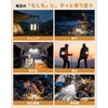 LED ランタン 充電式 【ソーラー&USB充電式・5面照射・ 2400ルーメン高輝度】 キャンプランタン 6000mAh大容量 モバイルバッテリー機能 ソーラーランタン 7つ照明モード