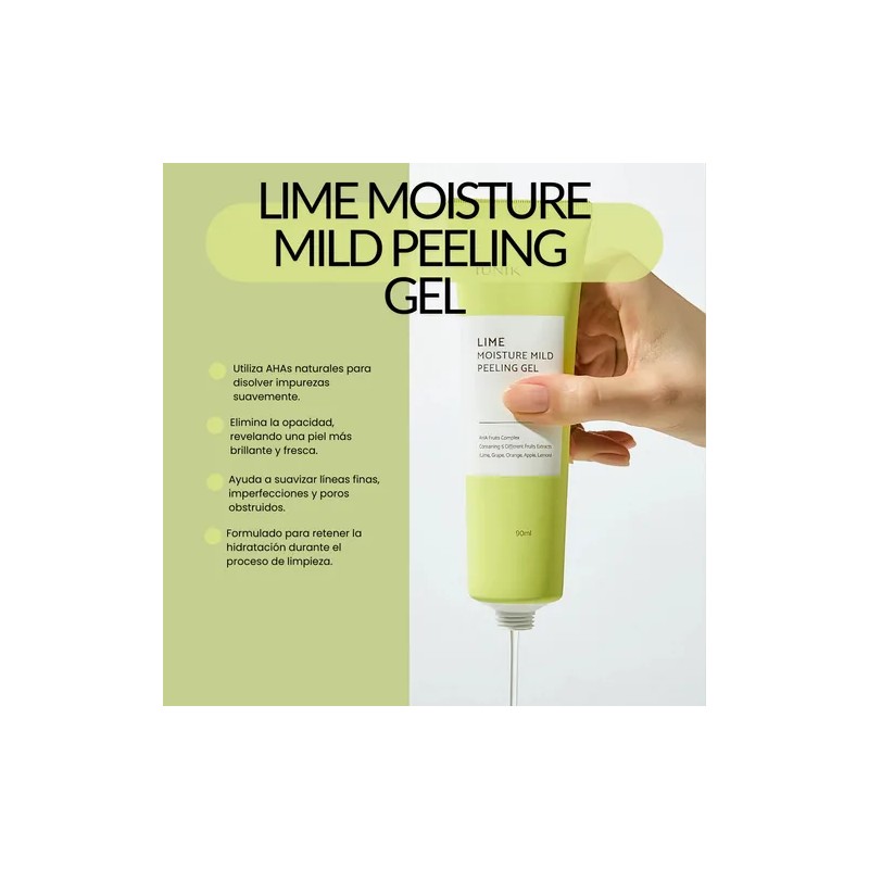 Gel Exfoliante IUNIK Facial Coreano de Lima con AHA para