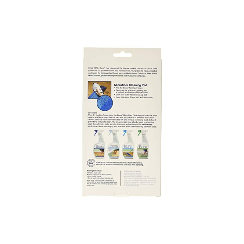 3 Pack Bona Microfiber Cleaning Pad