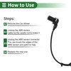 Motoforti ABS Wheel Speed Sensor ABS Sensor Anti-lock Braking System