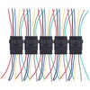 5Pcs Way Car Electrical Connector Waterproof Antiflaming Resilient Antioxidant Automotive