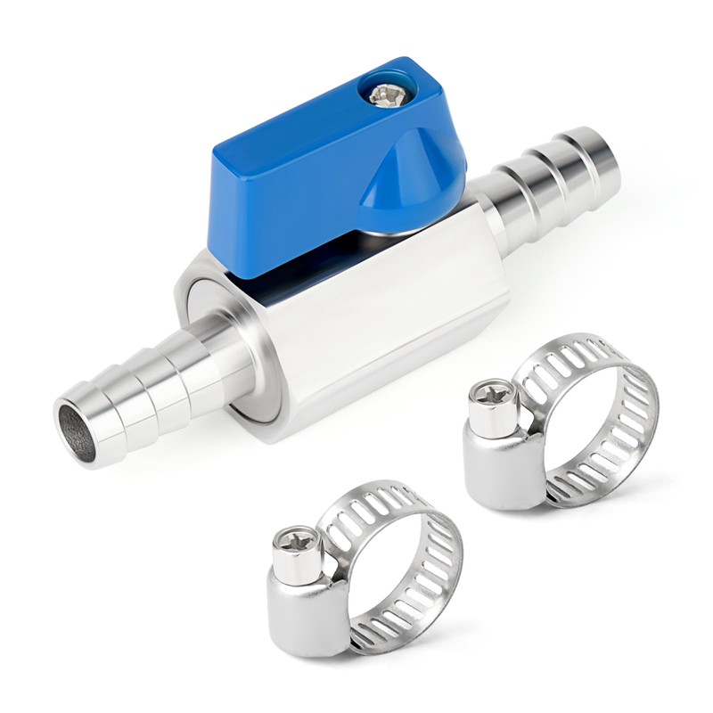 TAISHER 2PCS 304 Stainless Steel 1/2" Mini Ball Valve Shut
