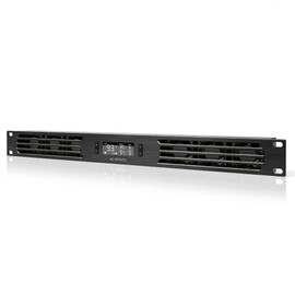 AC Infinity CLOUDPLATE T1-N, Rack Mount Fan Panel 1U, Intake Airflow, for Cooling AV, Home Theater, Network 19” Racks