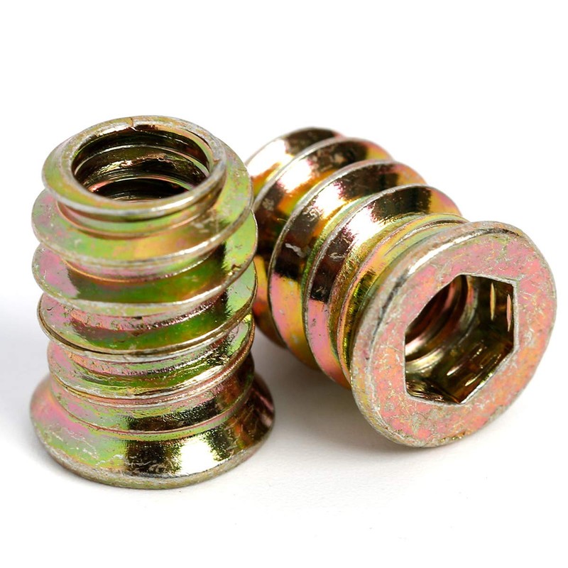 M8 Threaded Inserts for Wood Furniture Screw in Nut Insert