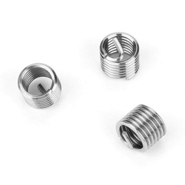 Garosa 100pcs Insert Nuts Bolt Nuts M5 Stainless Steel Clip Nuts M5 SS304 Coiled Repair Inserts Wire Helical Screw Thread Assortment Kit (M5*0.8*1.5D)