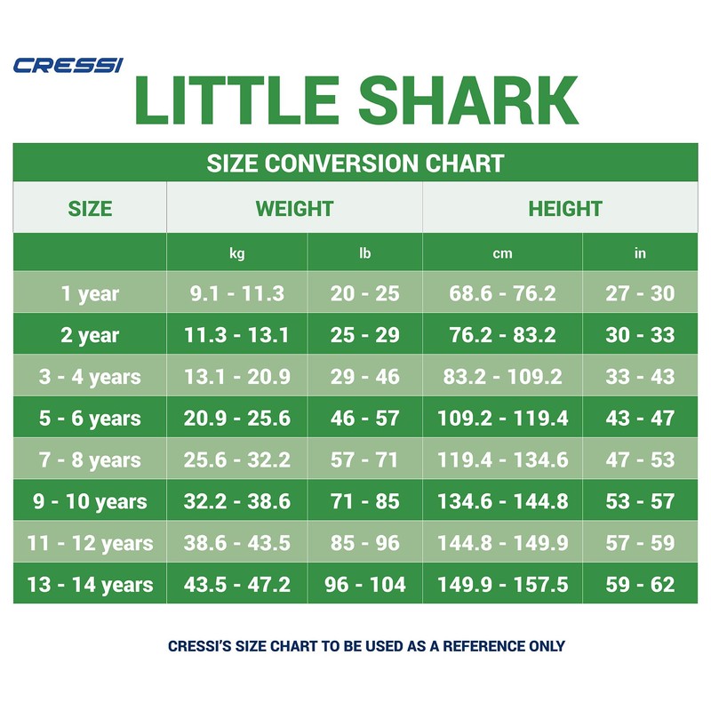 Cressi Little Shark 2 mm Wetsuit for Children Available Short