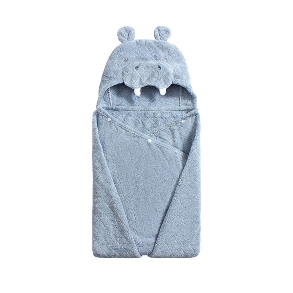 Myqiqi Kids Hooded Towels, Large Soft Absorbent Bath Towels, Wrapped Blanket, Suitable for Babies or Toddlers, Boys and Girls 0-6 Years (Grey)