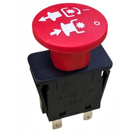 01545600 00522100 PTO Switch 5 Terminals 430-401 10 AMP for Arens Graely ProMster ztx 260z 34z Zoom 2148XL ZTR 2050 34 Zero 1844 2148 Ikon-XD Deta Series 6201 Red