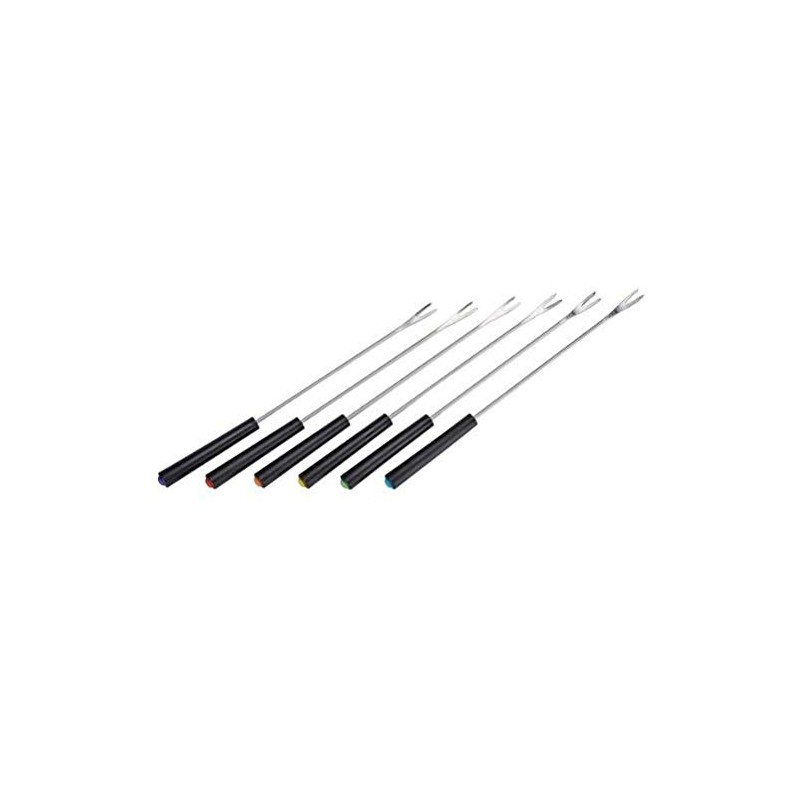 marion10020 Set of 12 Stainless Steel Fondue Forks with Plastic