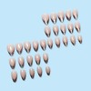 30PCS Short Press on Nails - Almond False Nails French