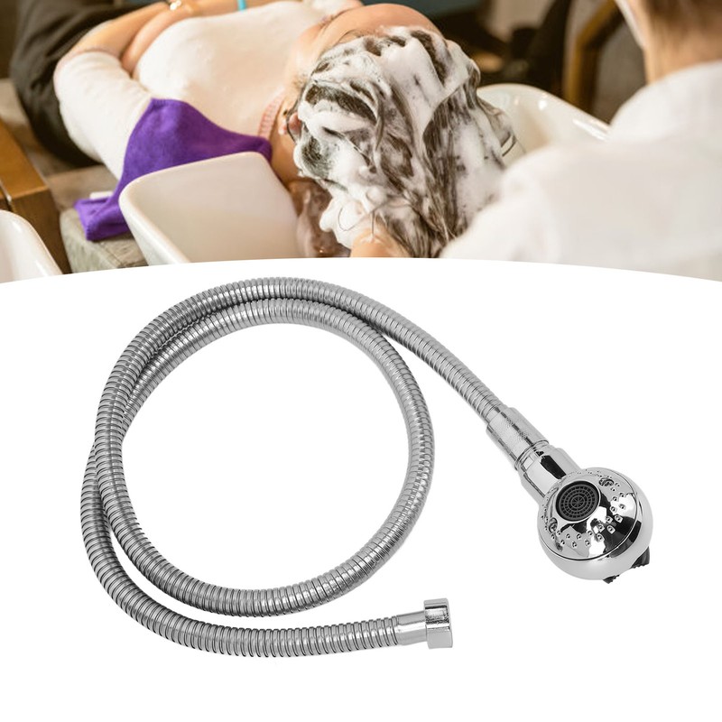 Electroplated Shampoo Bowl Spray Head Hose Professional Hair Salon Shampoo