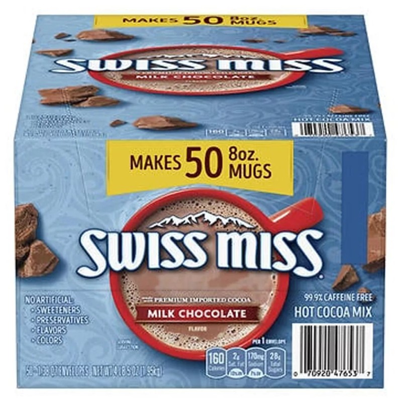Swiss Miss Milk Chocolate Hot Cocoa Mix Packets (50 ct.)