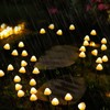 Mini Mushroom Solar Lights 8 Modes LED Waterproof String Pathway