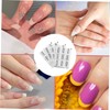 SAFIGLE 4 Pcs Crescent Shaped French Tip Nail Art Stickers