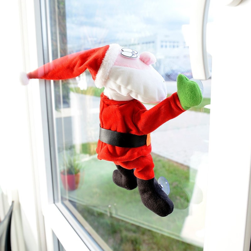 Infactory Singing and Dancing Santa Claus with Suction Cups and